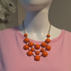 Orange Statement Necklace
